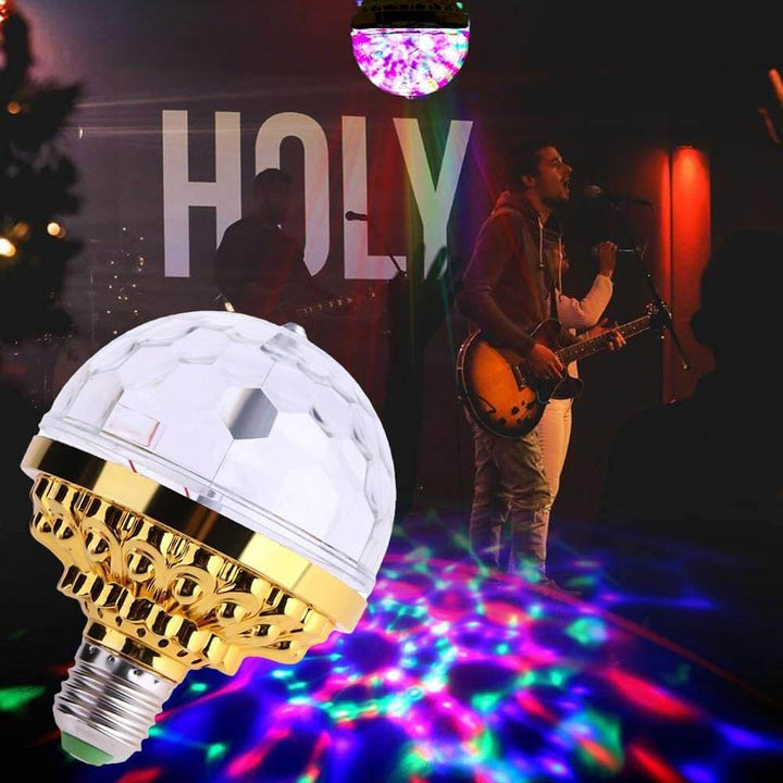Roterande LED discoboll med stroboskopeffekt. En perfekt festlampa för partybelysning och livlig hemmadisco.