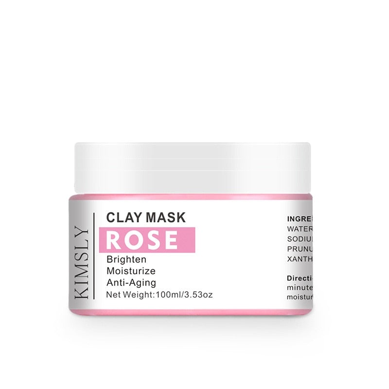 Förpackning med rengörande lermask. Effektiv hudvård mot akne, pormaskar & fet hy.