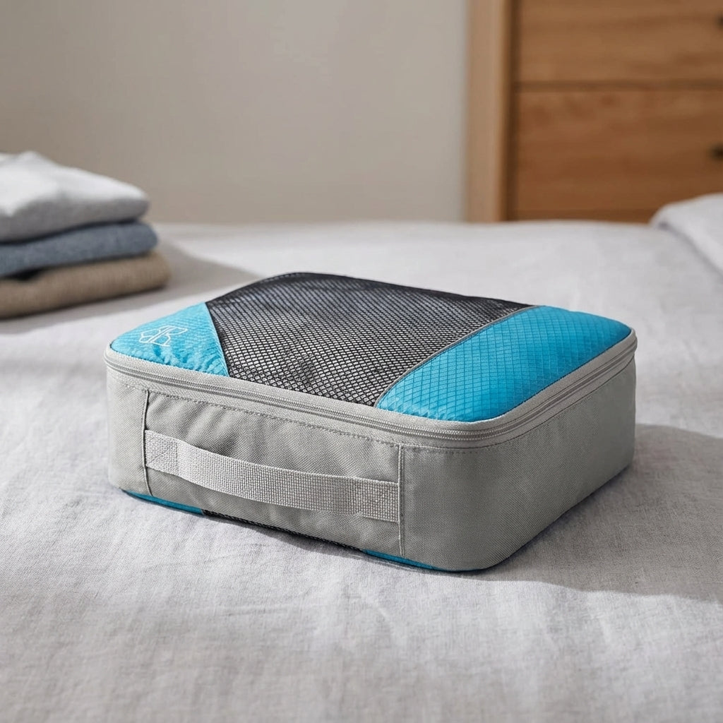 LiteCube packingkuber för resväska i flera storlekar. Optimerar bagage och packning effektivt.
