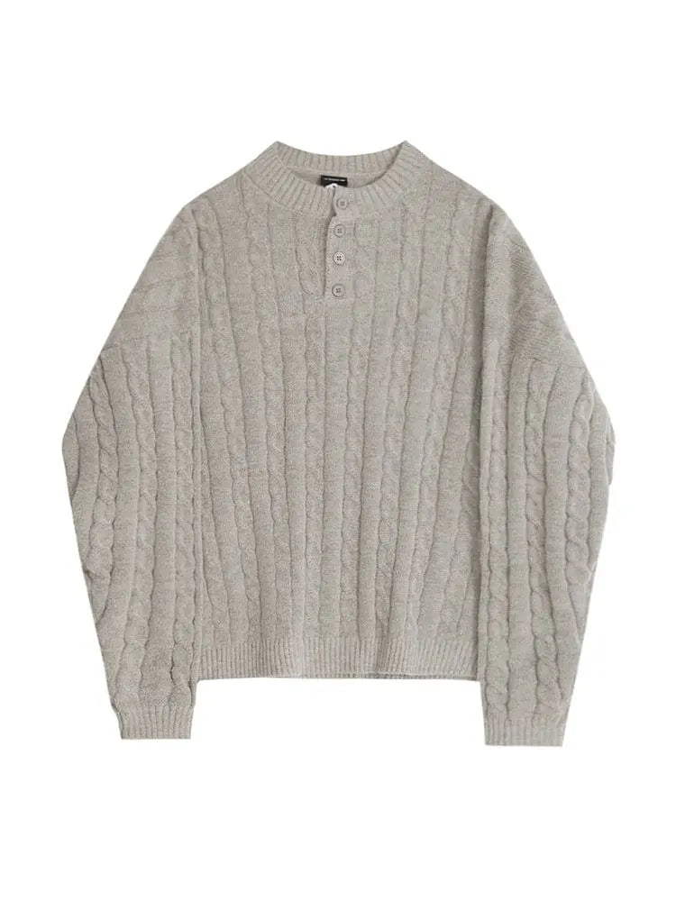 Bekväm herr Henley pullover. Långärmad tröja i klassisk stil, perfekt för vardag, höst och vår.