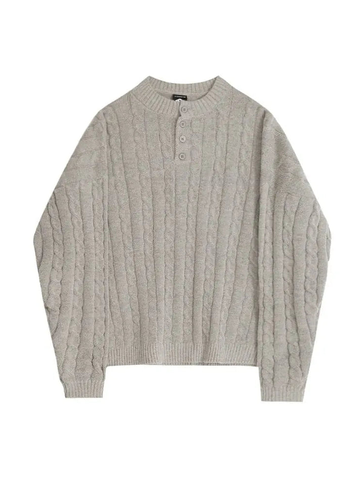 Bekväm herr Henley pullover. Långärmad tröja i klassisk stil, perfekt för vardag, höst och vår.