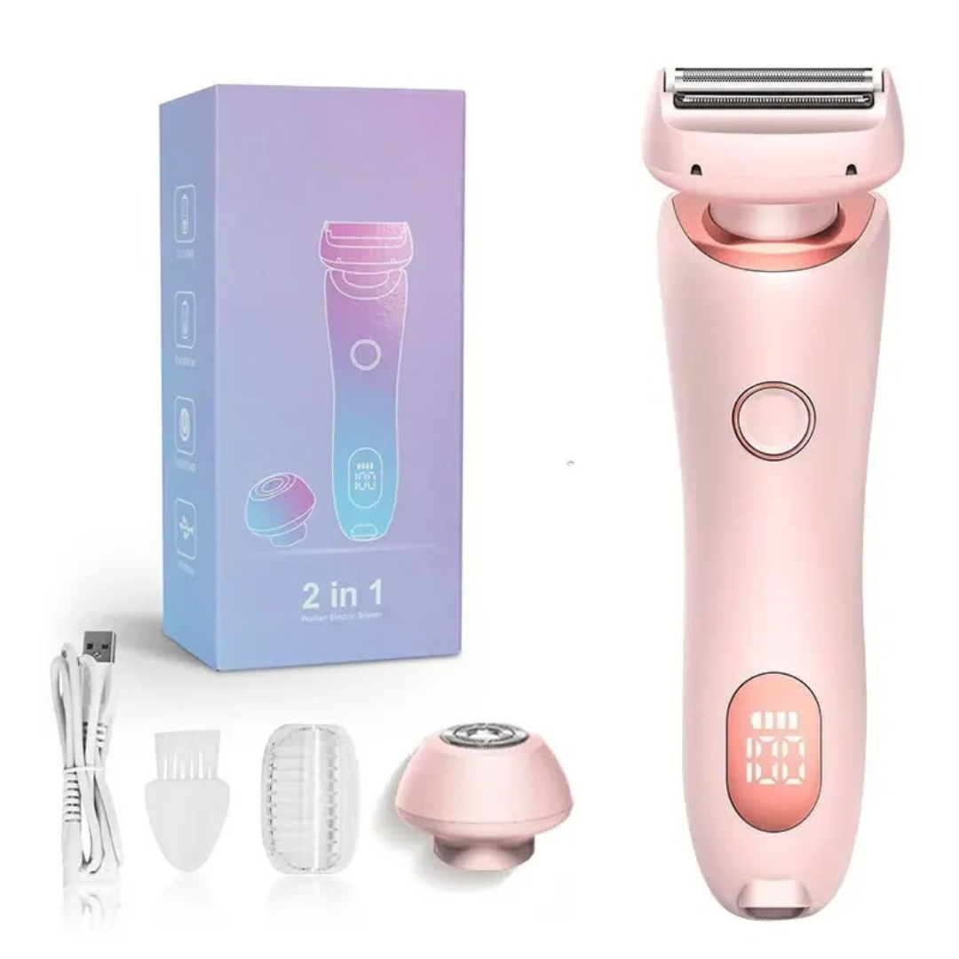 Mångsidig epilator för kvinnor, portabel hårborttagning för ansikte och kropp, slät hud.