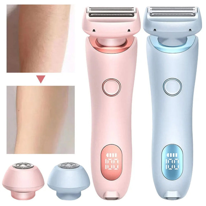 Ergonomisk epilator med strömlinjeformad design, bekväm att hålla för kvinnor.
