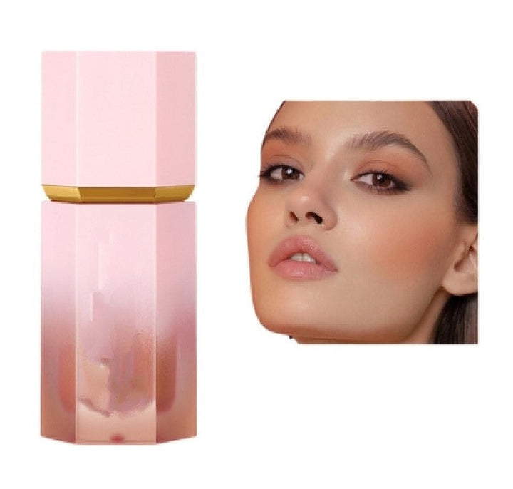 Mångsidig krämrouge för ansiktet med strålande lyster. Naturlig makeup för kindben och frisk glöd.