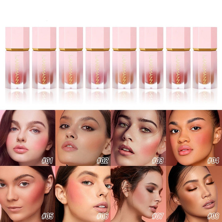 Skönhetsprodukt: Krämrouge för ansiktet som ger naturlig lyster. Mångsidig och byggbar för daglig makeup.