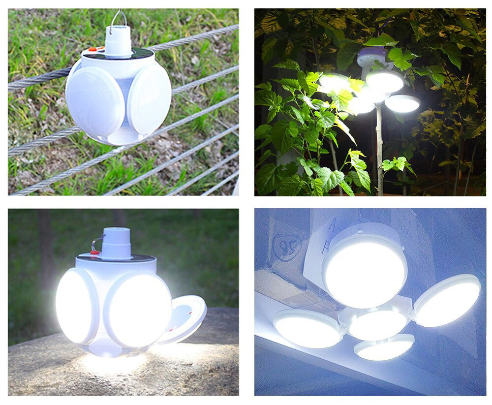 Solcellslykta för krisberedskap, bärbar LED-lampa. Bra som extra belysning i hemmet eller stugan.