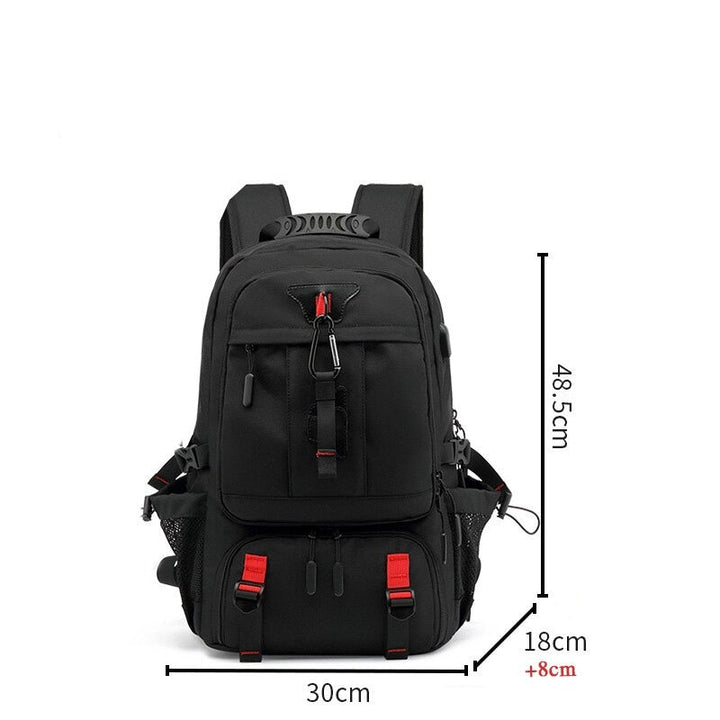 Robust weekendväska/reseryggsäck 50L. Vattentät, med flera fack för organiserad packning. Unisex.