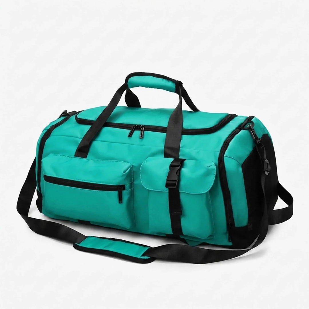 Robust sportduffel som konverteras till ryggsäck. Unisex, oxfordtyg, perfekt för träning, resor & äventyr.