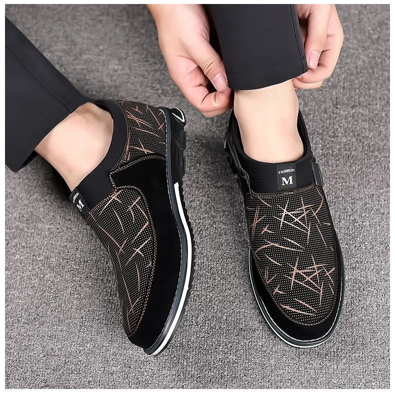 Eleganta dressade loafers för män, idealiska för festskor & smart casual stil.