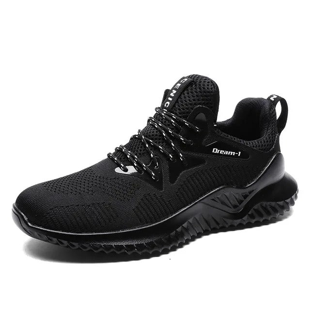 Mäns bekväma vardagssneakers med andningsaktiv ovandel, perfekt för fritid och promenader.