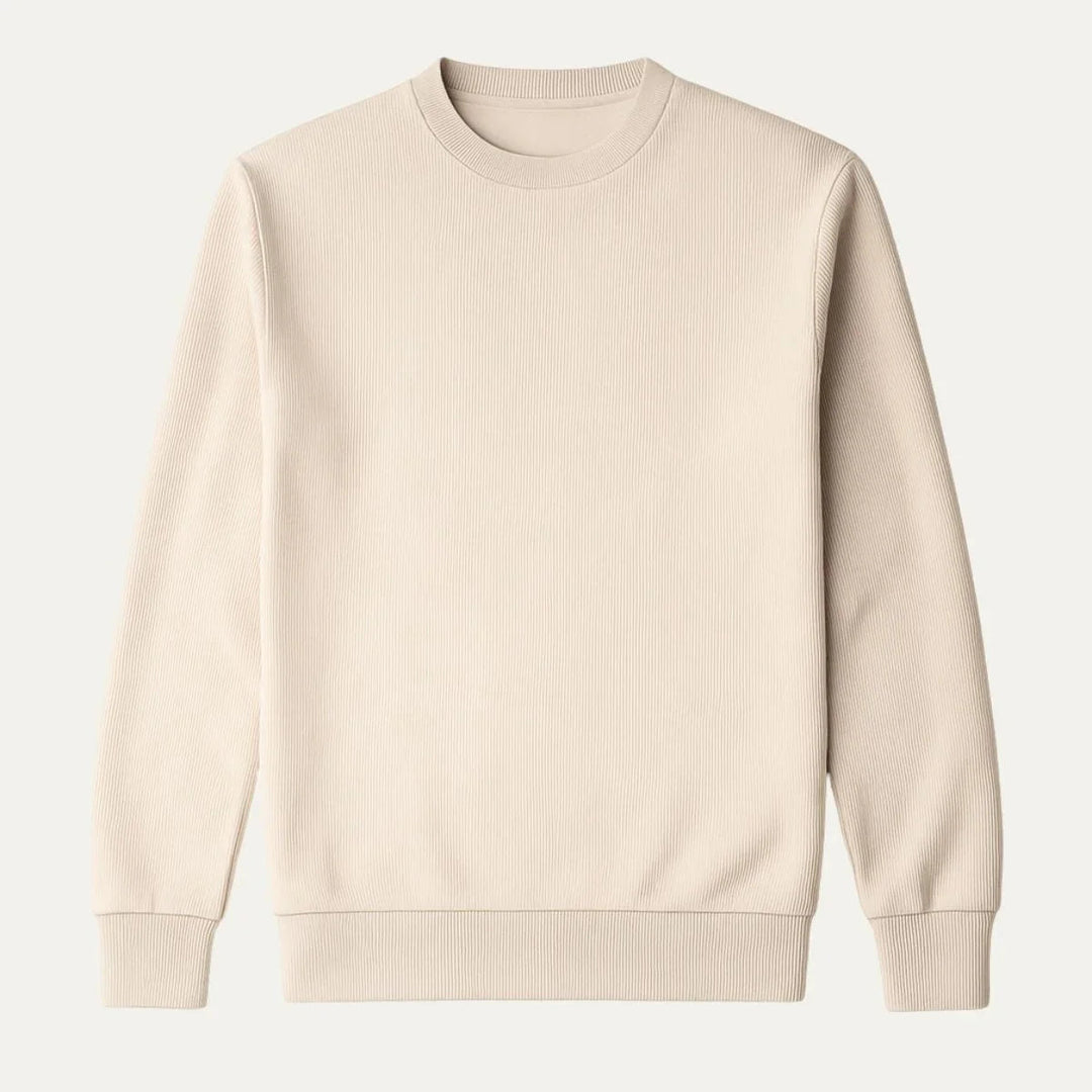 Bekväm stickad merinoull jumper, idealisk för höstens och vinterns kyliga dagar.