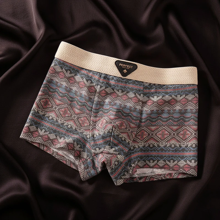 Herrboxershorts med ergonomisk U-påse design som ger utmärkt stöd och bekväm passform.