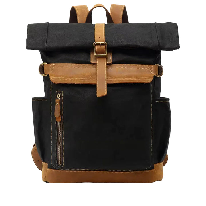Mäns klassiska rolltop ryggsäck. Vattentålig för vardag, pendling & äventyr med stilren design.