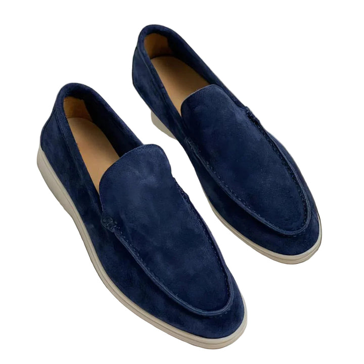 Mäns loafers låg profil, klassiska slip-on herrskor. Perfekta för både vardag och affär.