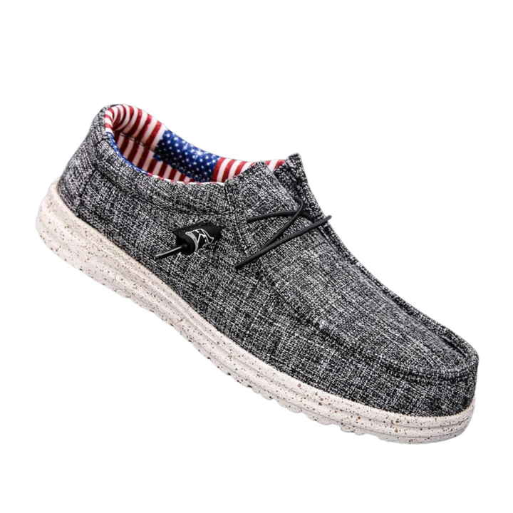 Mäns stilrena slip-on skor, bekväma vardagsskor. Lätta herrskor för casual mode.