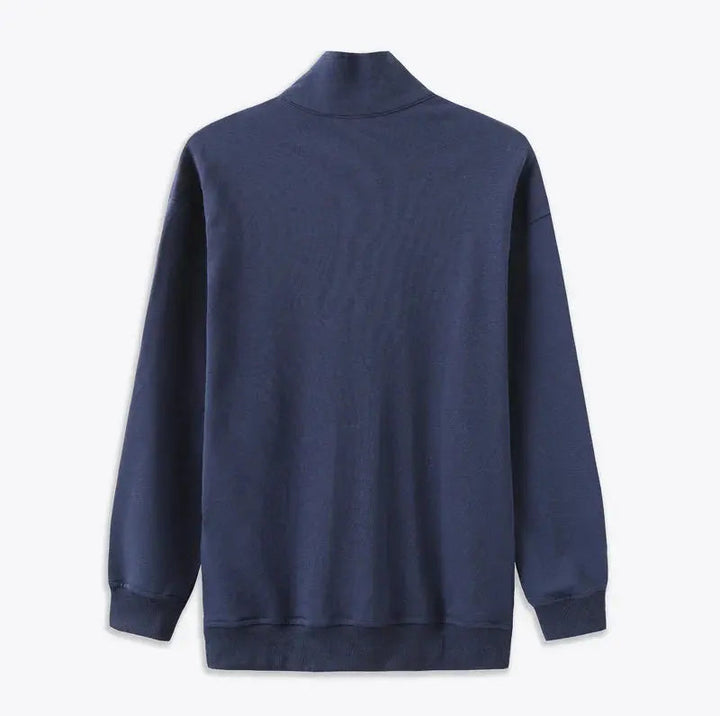 Herrtröja med zip-up design, idealisk för en avslappnad vardag. Komfortabel & stilren bomullströja.