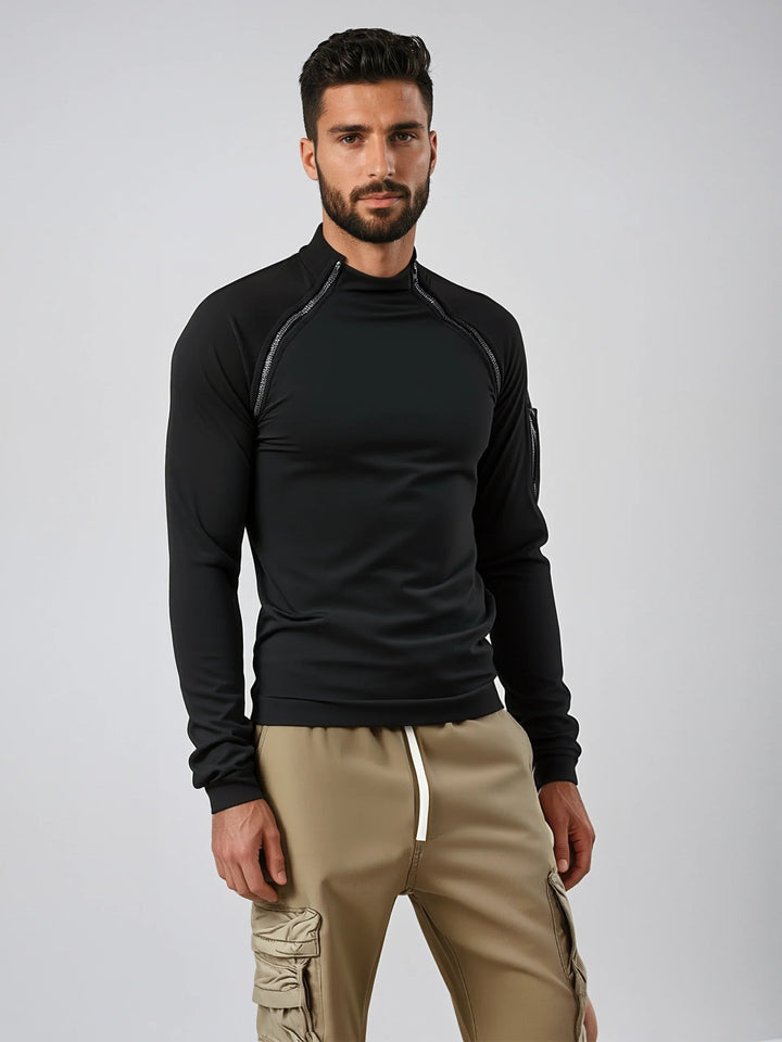 Slitstark herrtröja med fleece för jakt, fiske & utomhusaktiviteter. Ger värme & skydd.