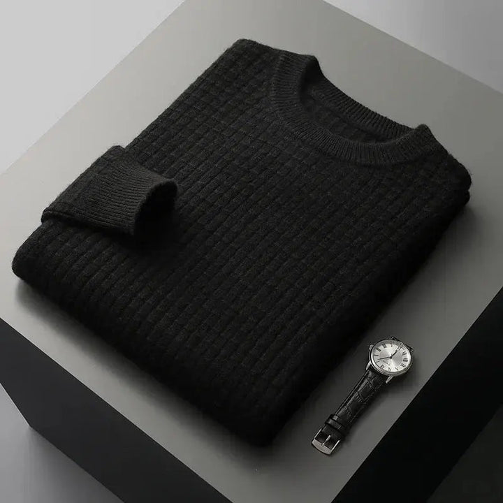 Mönstrad herrtröja i tidlös design. En stilren och bekväm tröja perfekt för höst, vår, vardag och fest.