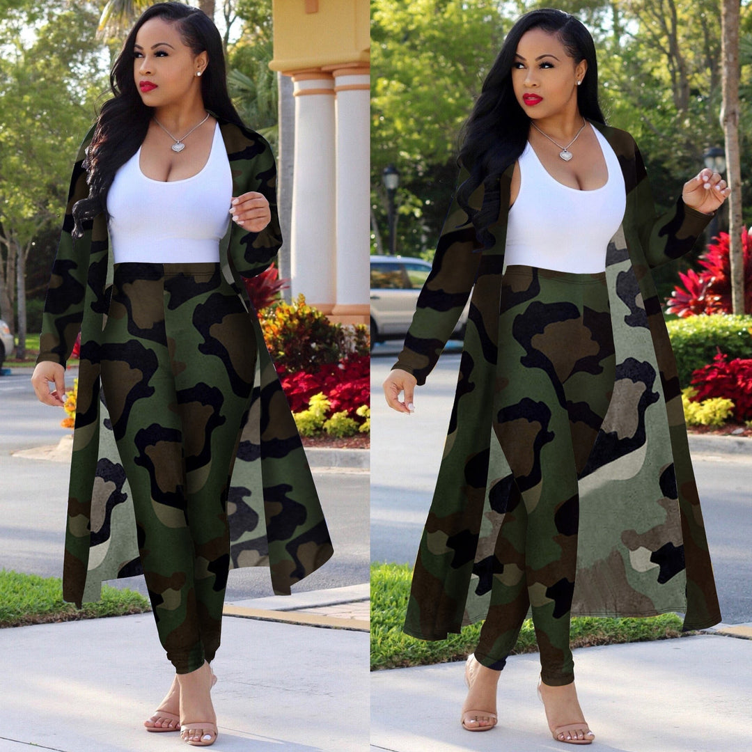 Elegant damkläder: Mönstrad kimono kofta set stylad för fest, bekväm och chic.