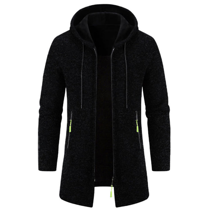 Herrhoodie med dragkedja och luva. Långärmad tröja i casual stil för alla tillfällen.