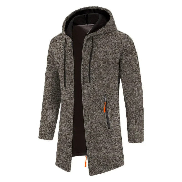 Modern casual luvtröja med dragkedja för män. Perfekt som lager på lager eller solo.
