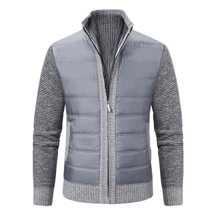 Mörkblå herrblazer, stilren design för formella tillfällen och kontoret.