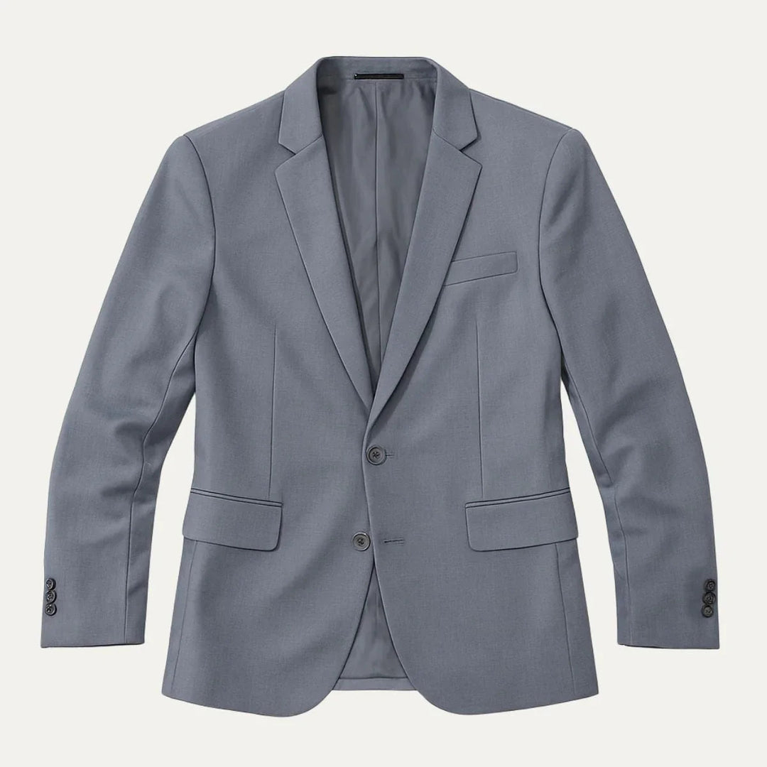 Svart klassisk herrblazer. Skräddarsydd elegant kavaj för stilren look och festkläder.