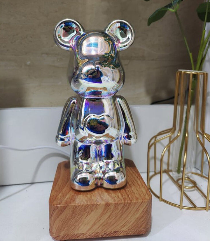 USB-driven 3D LED-lampa, björnfyrverkerilampa för stämningsbelysning i alla rum.