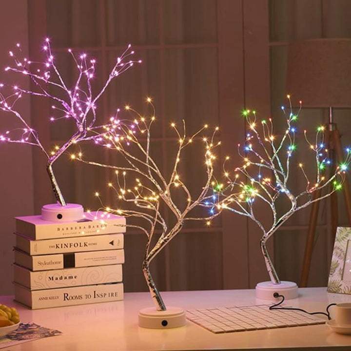 Unik LED-trädlampa med varmvitt ljus. Förvandla ditt rum med denna sagolika inomhusbelysning.