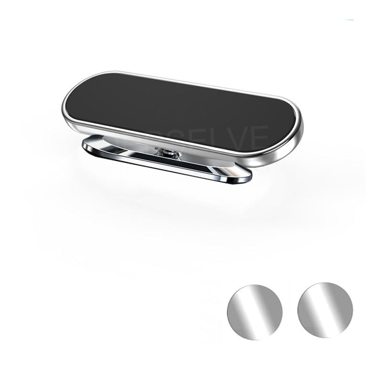 Detalj av 360-graders roterande huvud på magnetisk telefonhållare, perfekt för flexibel visning.