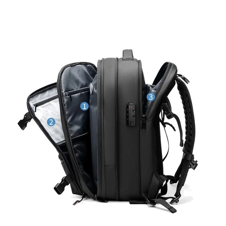 Expandable Travel Backpack for Smart Travel – 60L Capacity