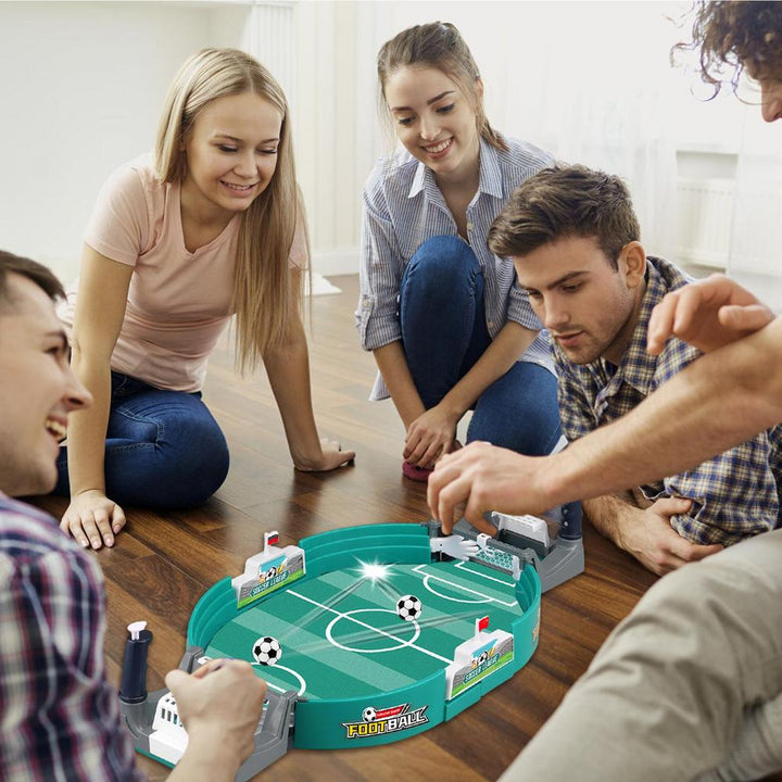 Interaktivt bordsfotbollsspel, robust ABS-konstruktion, en tålig leksak för aktiv lek.