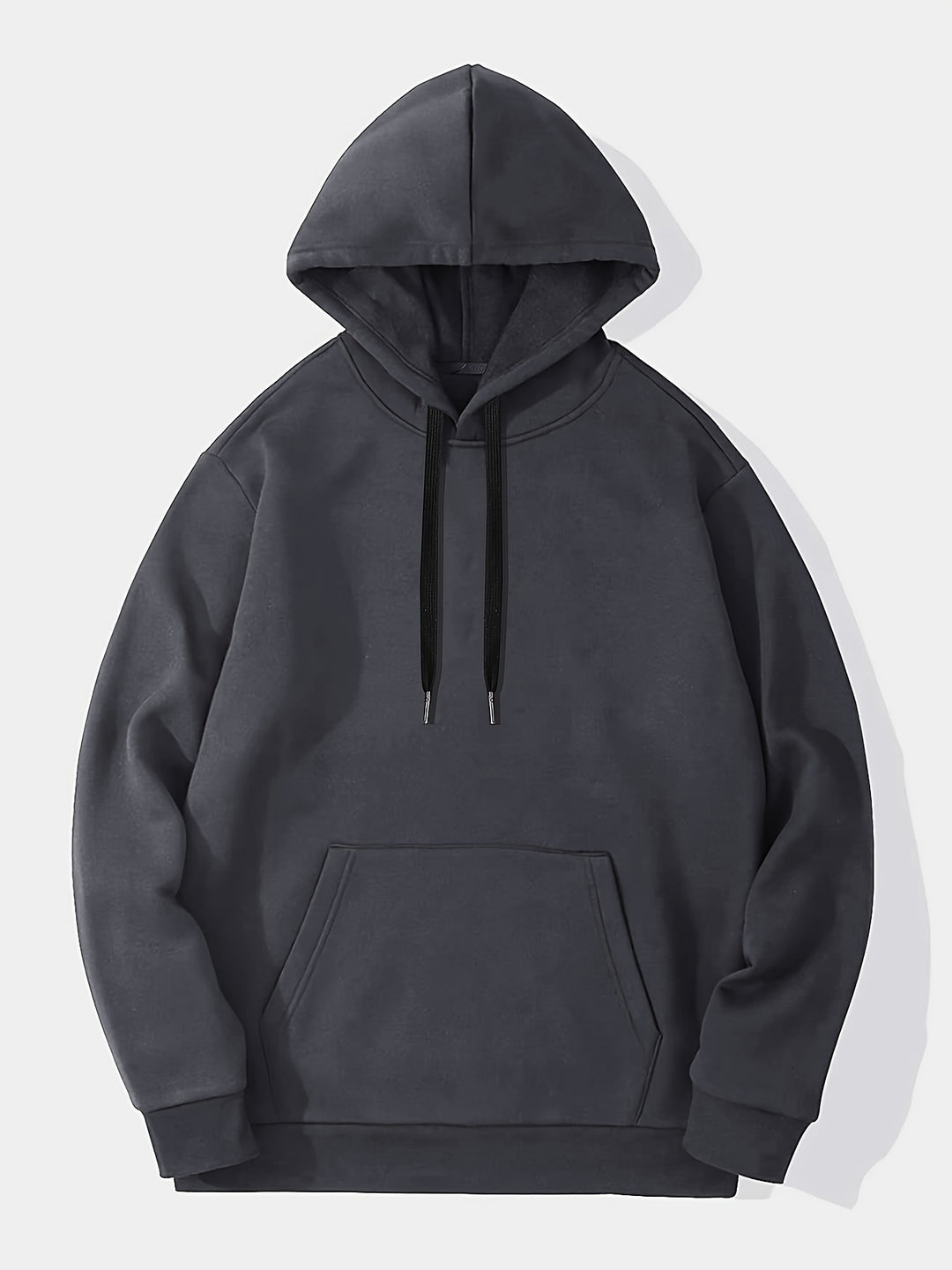 Stilren grå herrhoodie med minimalistisk design, perfekt för avslappnad vardag. Mjuk och bekväm med sportig känsla.