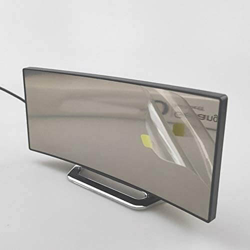 Svart minimalistisk LED-klocka med orange siffror, termometer och snooze, idealisk som presenttips.