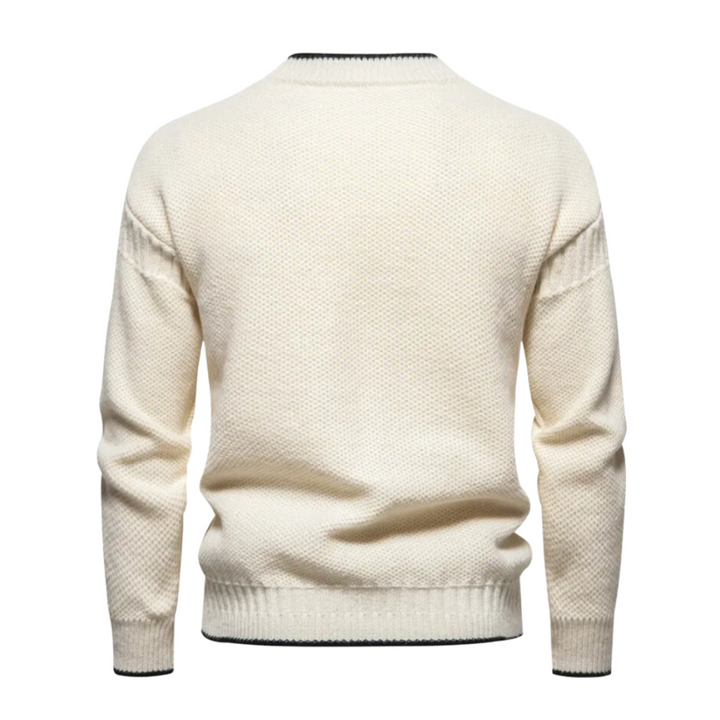 Mjuk herrtröja, perfekt för avslappnad vardag eller stilren formell look. Bekväm & mångsidig herrkläder.