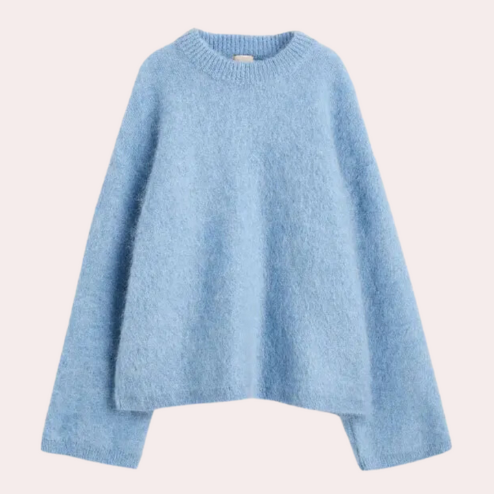 Bekväm och mysig damtröja, oversized, med långa ärmar. Idealiskt vinterkläder för en avslappnad look.