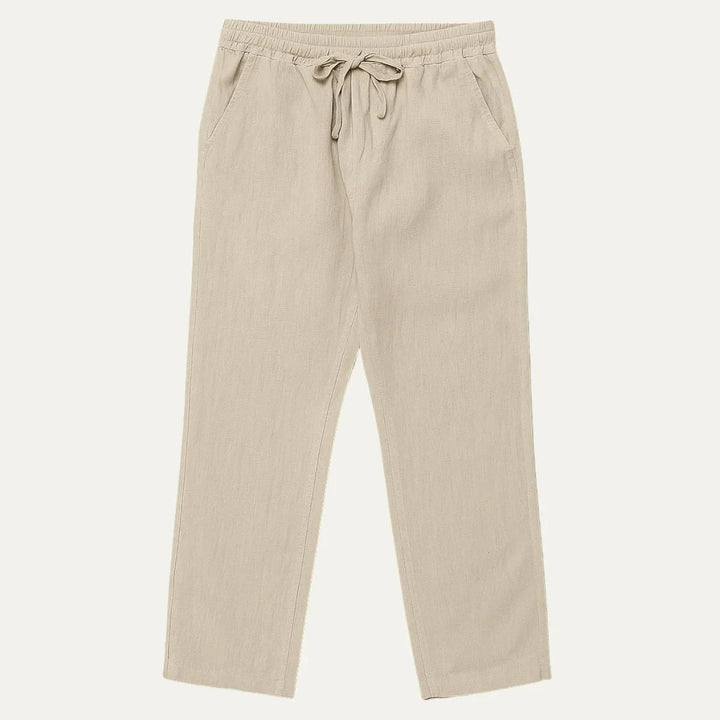 Mångsidiga avslappnade herrbyxor för smart casual. Passar vardag & fest.