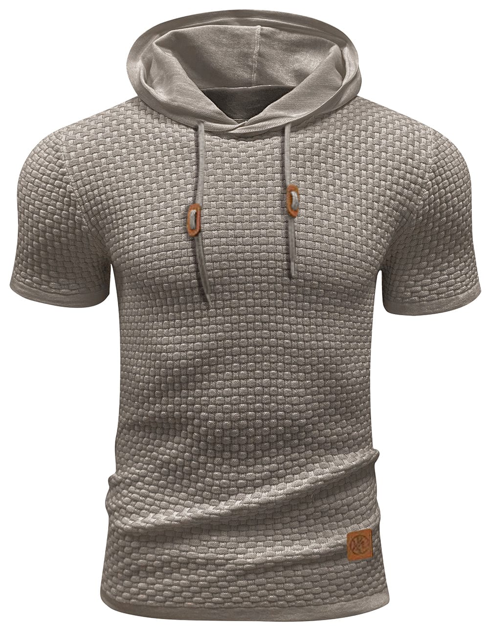 Herr kortärmad hoodie i flera färger, trendig design för streetwear och vardag.