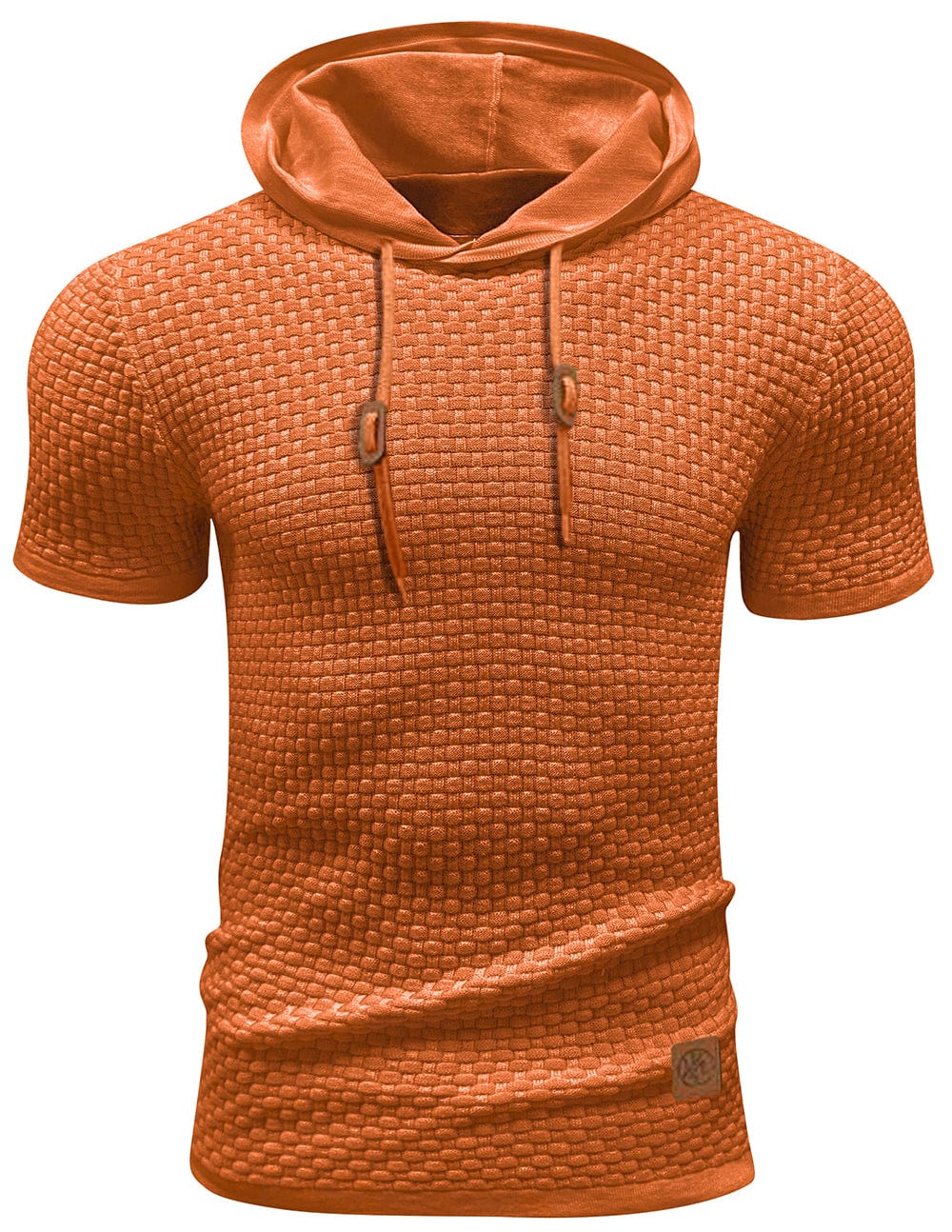 Herrkläder: Modern kortärmad hoodie för män. Stilren och mångsidig för olika storlekar.