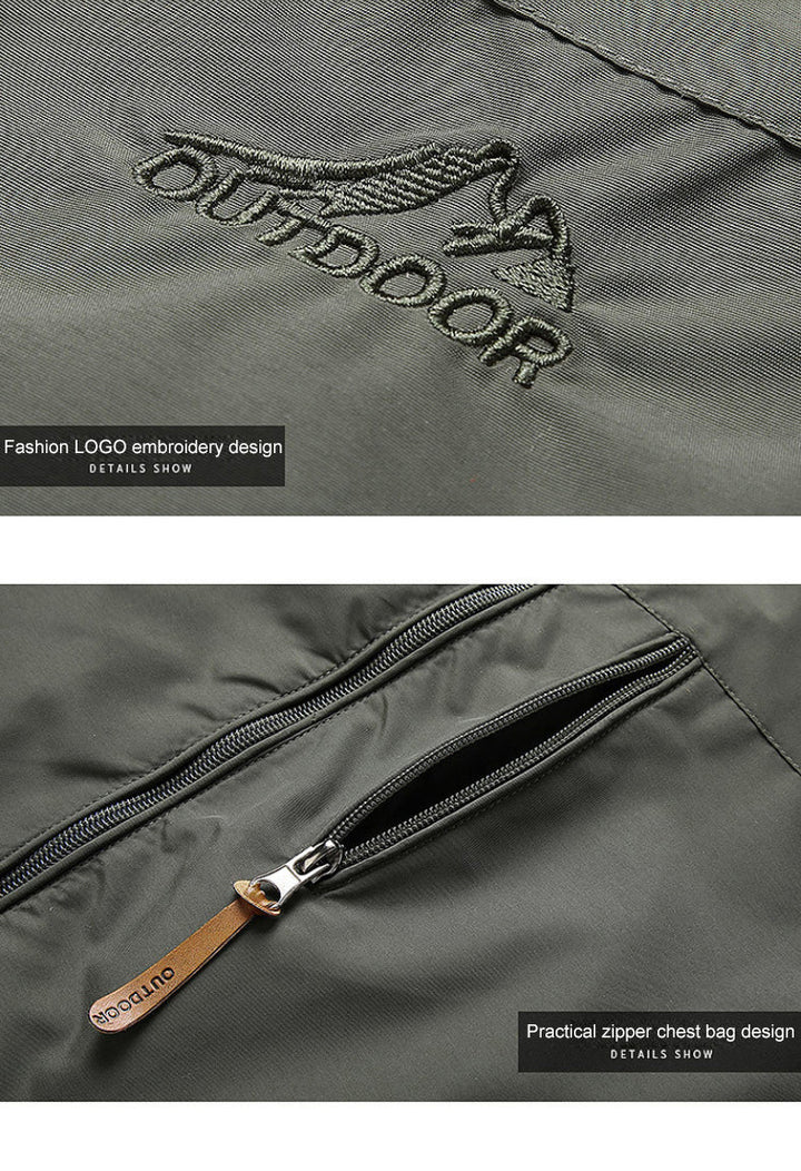 Vattenavvisande och vindavvisande herrjacka. Slitstark softshell för utomhusbruk med modern design.