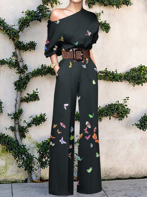 Elegant byxdress för kvinnor, mångsidig jumpsuit som fungerar som festkläder eller chic vardagsstil.