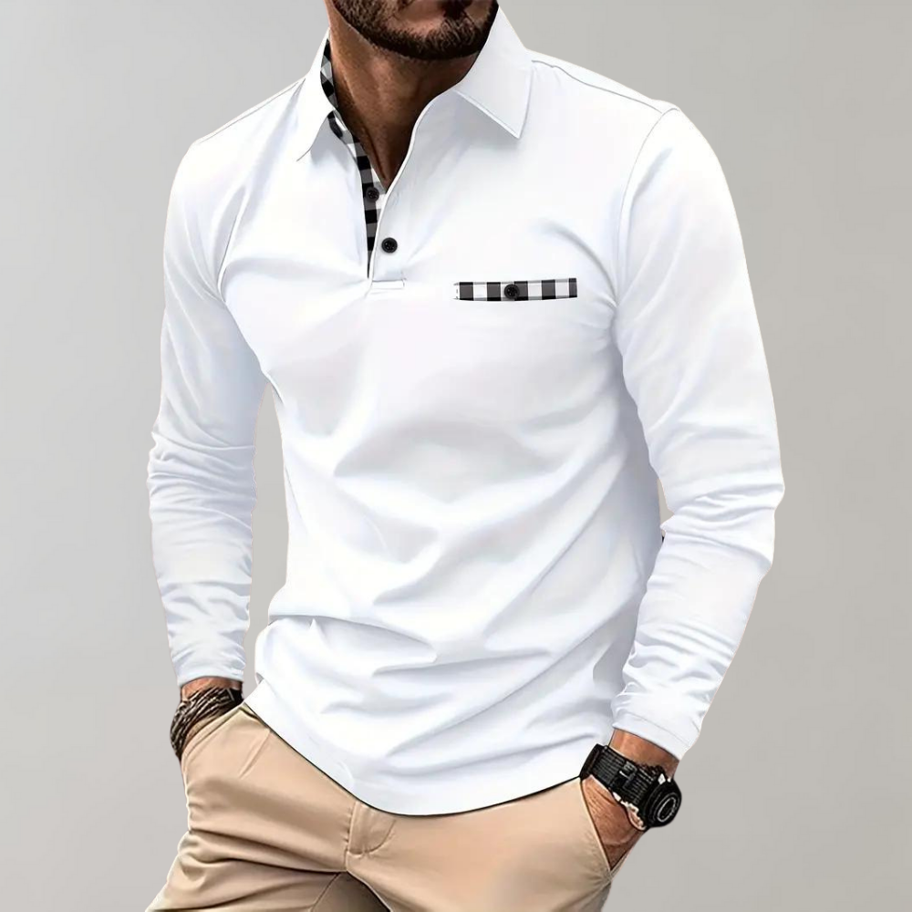 Ergonomisk långärmad herr t-shirt. Ger rörelsefrihet och håller dig sval under träning eller aktiv vardag.