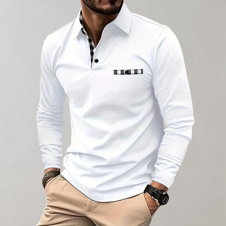Ergonomisk långärmad herr t-shirt. Ger rörelsefrihet och håller dig sval under träning eller aktiv vardag.