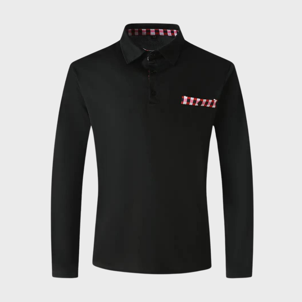 Bekväm herr t-shirt med lång ärm. Ventilerande tyg idealiskt för sport och aktiva dagar.