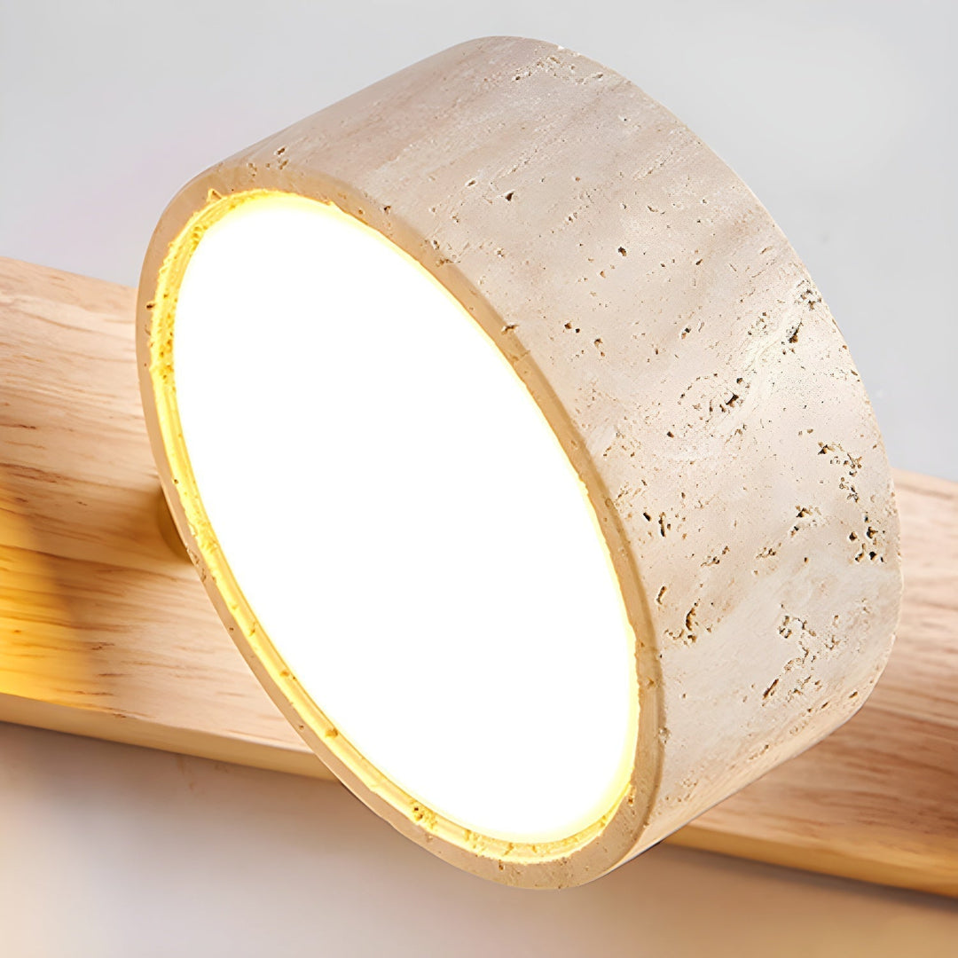 Minimalistisk LED-vägglampa. Modern design som badrumsbelysning eller läslampa vid sängen.