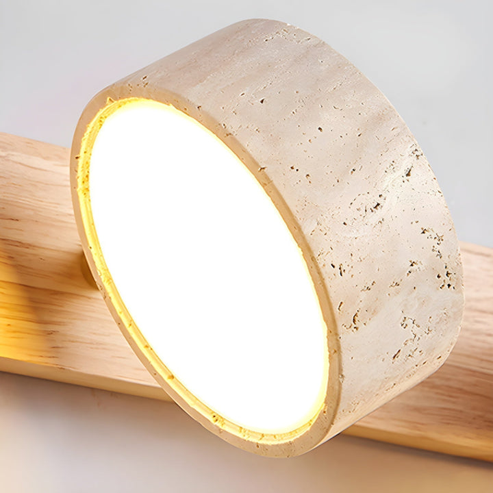 Minimalistisk LED-vägglampa. Modern design som badrumsbelysning eller läslampa vid sängen.