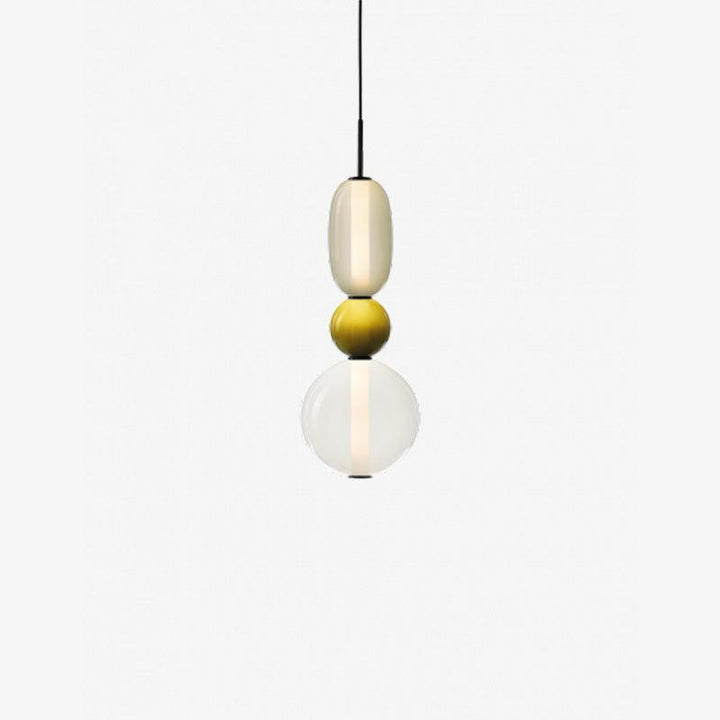 Exklusiv taklampa i glas, modern belysningsdesign. Högkvalitativ glaslampa för stilfulla hem.