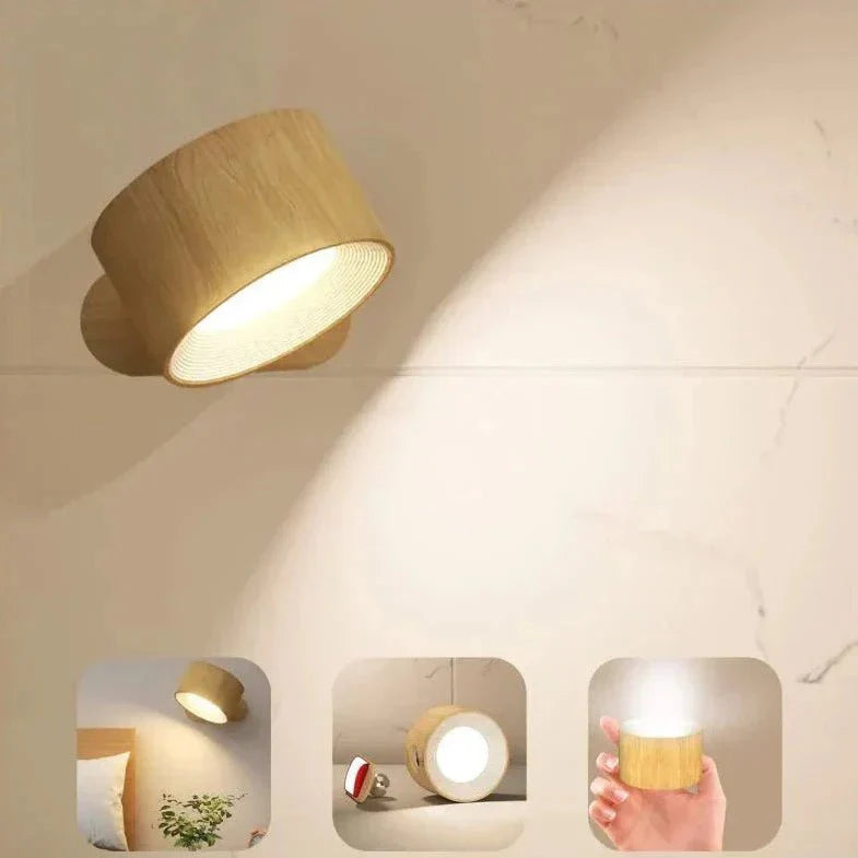 Trådlös vägglampa EasyStick med intuitiv touch-kontroll och fjärrkontroll. Modern, flexibel LED-belysning.