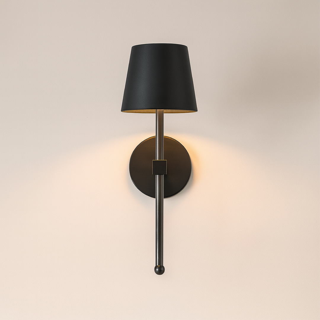 Trådlös LED-vägglampa, flexibel och uppladdningsbar. Modern designlampa för enkel placering i inredningen.