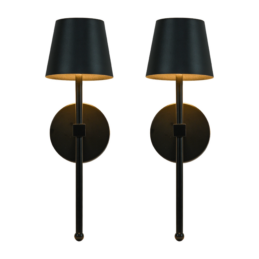 Stämningsfull trådlös LED-vägglampa. Uppladdningsbar modern designlampa som skapar mysig heminredning.